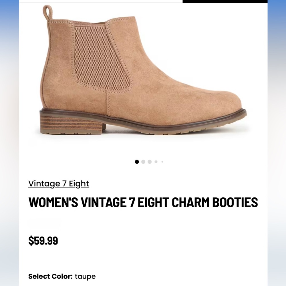 Vintage 7 Eight Ankle Chelsea Boots